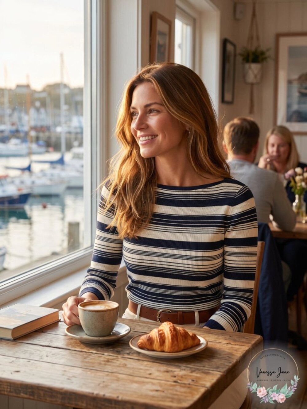 Ralph Lauren Striped Ribbed Boatneck Sweater